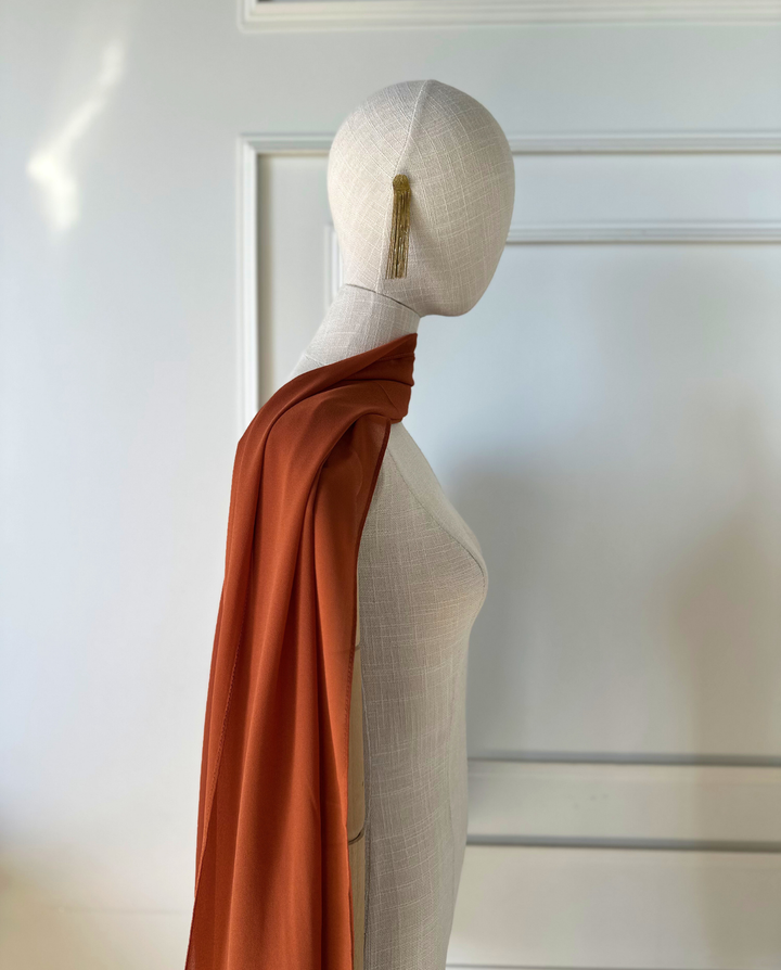 Pañuelo Antonia Gasa Terracota