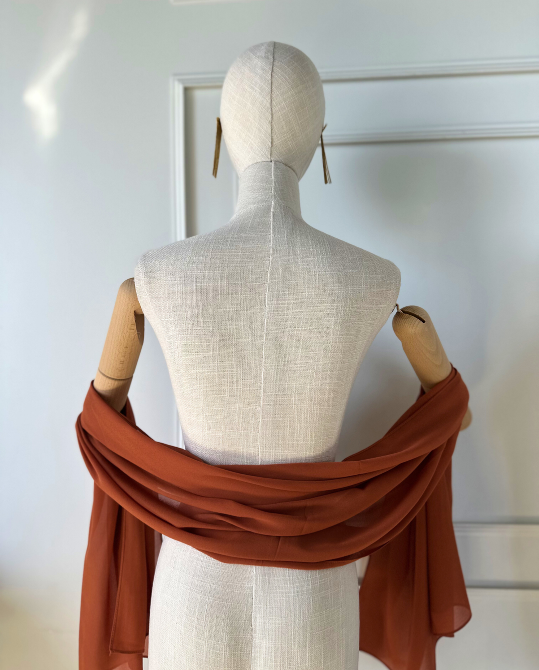 Pañuelo Antonia Gasa Terracota