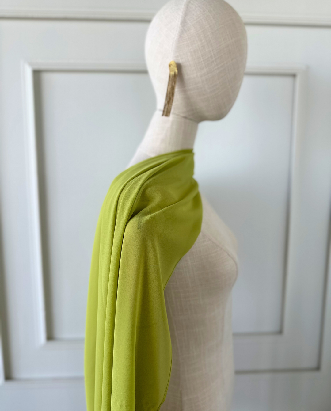 Pañuelo Antonia Gasa Verde Limón