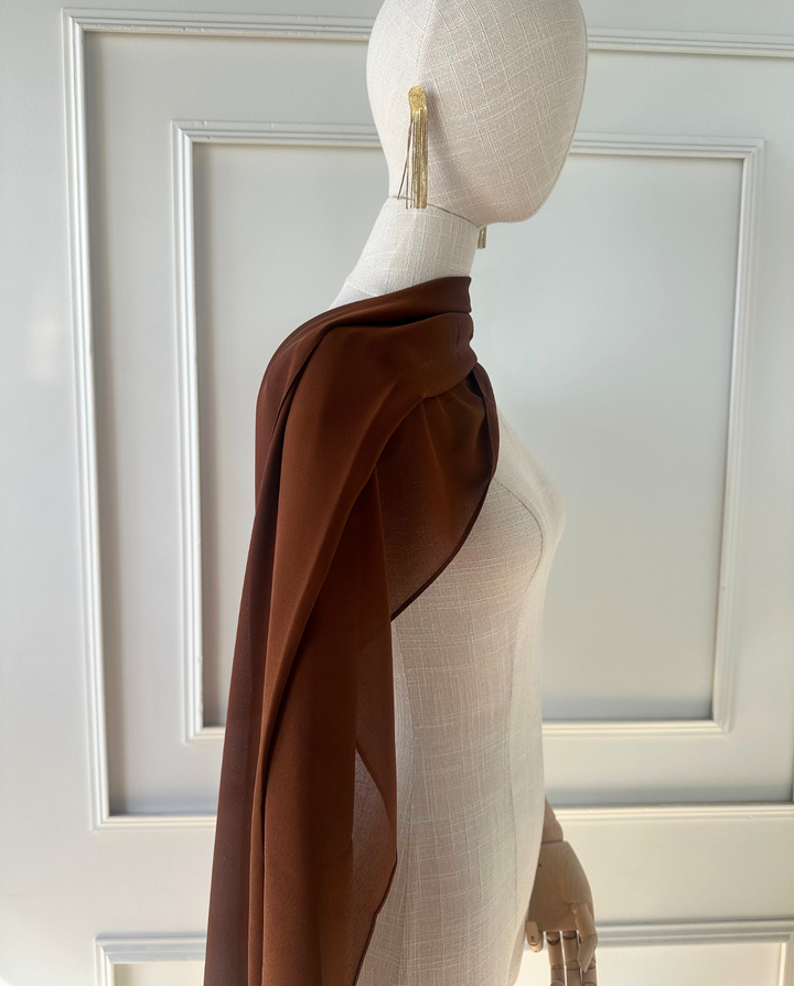 Maxi Pañuelo Antonia Gasa Chocolate