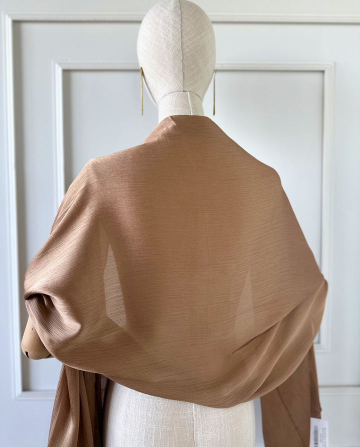 Pañuelo Antonia Satín Plisado Latte