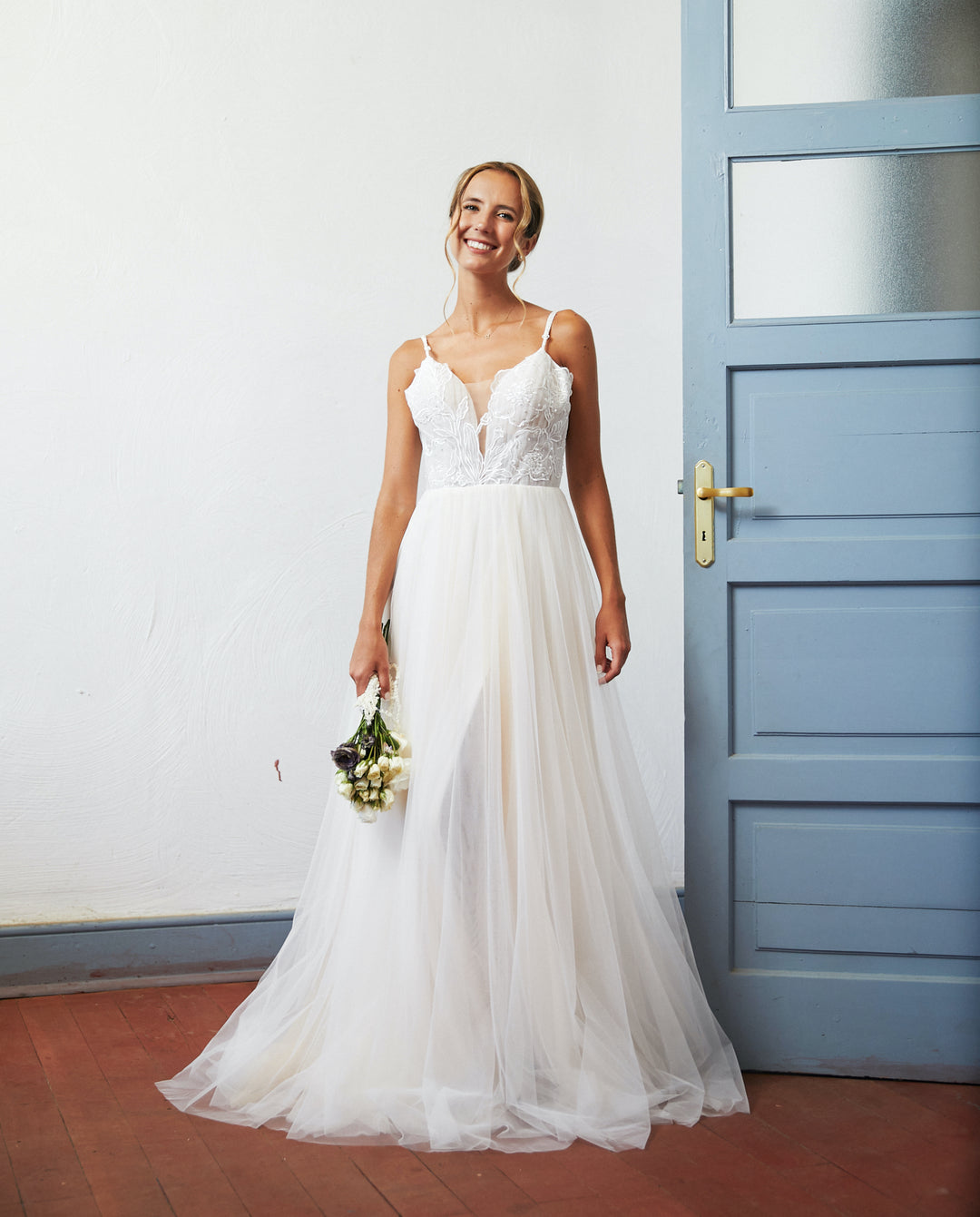 Vestido Largo de Novia Soleil Nude