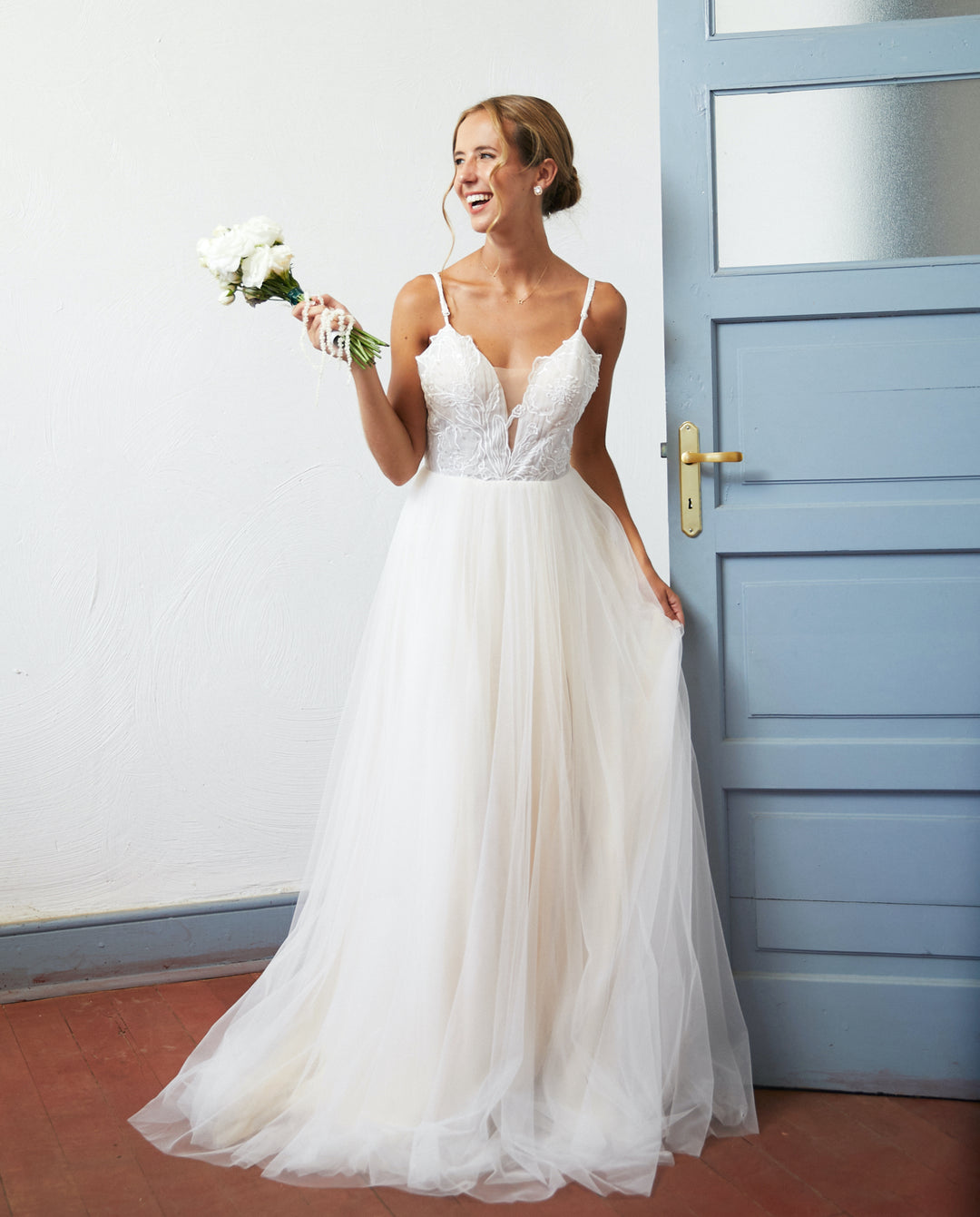 Vestido Largo de Novia Soleil Nude