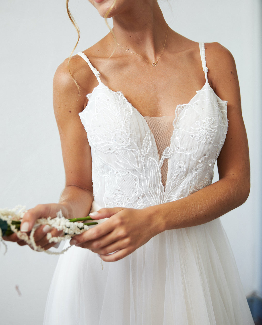 Vestido Largo de Novia Soleil Nude