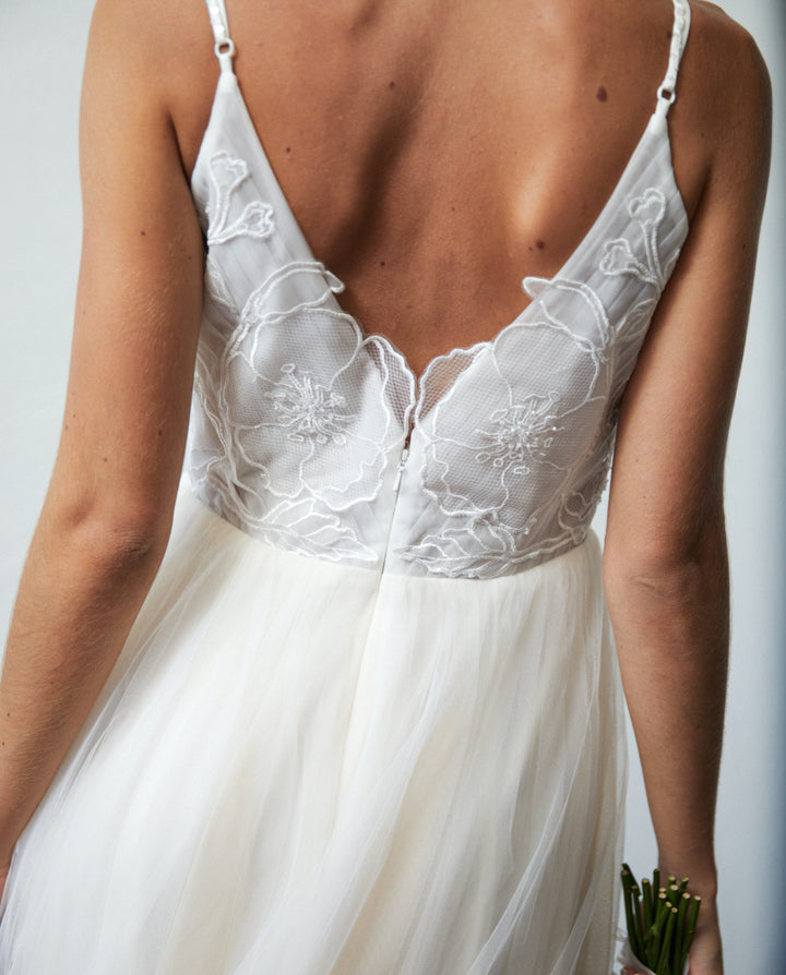 Vestido Largo de Novia Soleil Nude