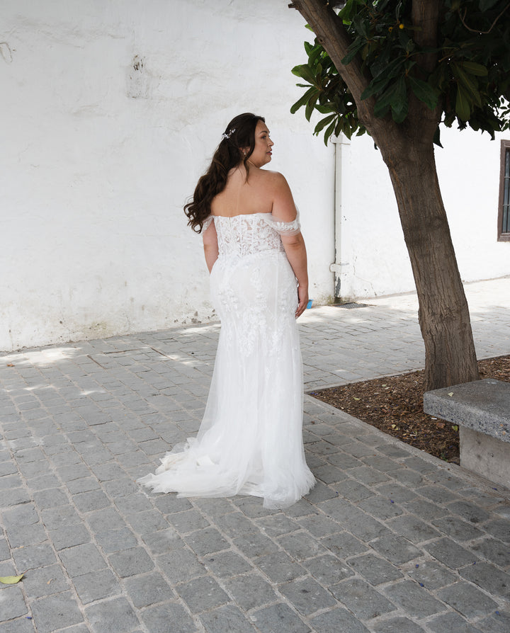 Vestido Largo de Novia Corina Blanco