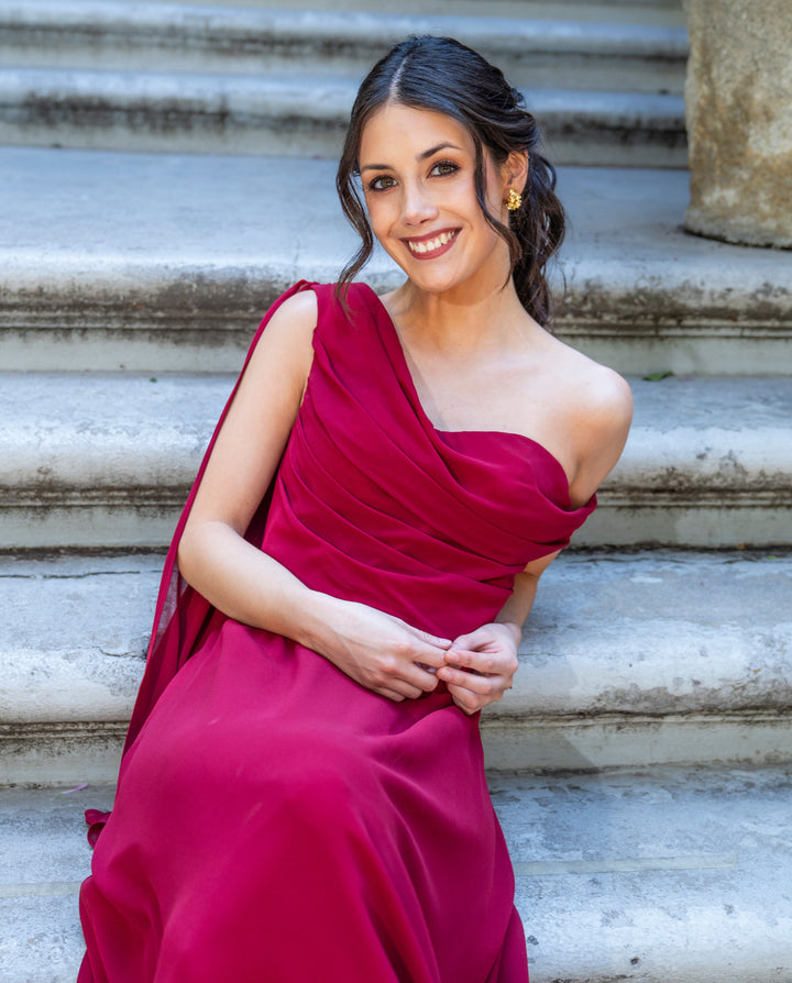 Vestido Largo de Fiesta Celine Burdeo