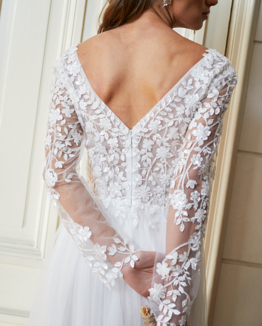 Vestido Largo de Novia Aldonza Blanco