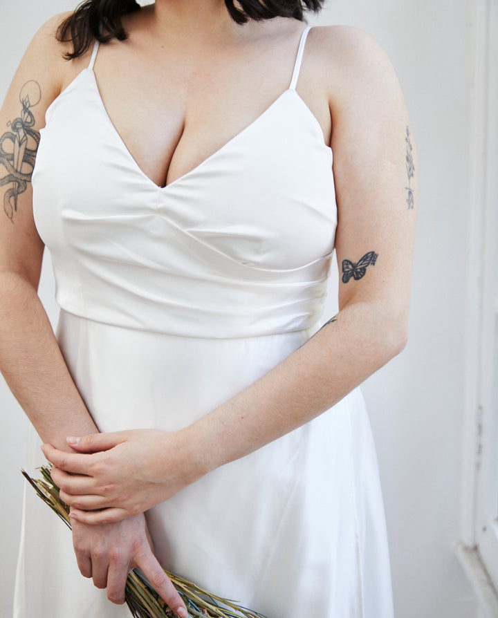 Vestido Largo de Novia Amaris Ivory