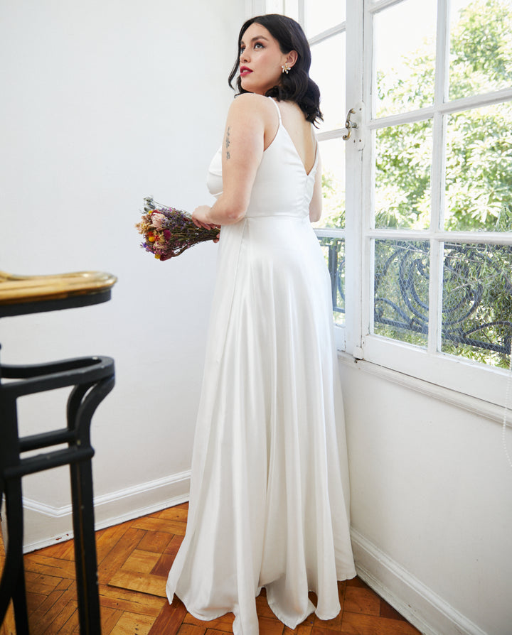 Vestido Largo de Novia Amaris Ivory