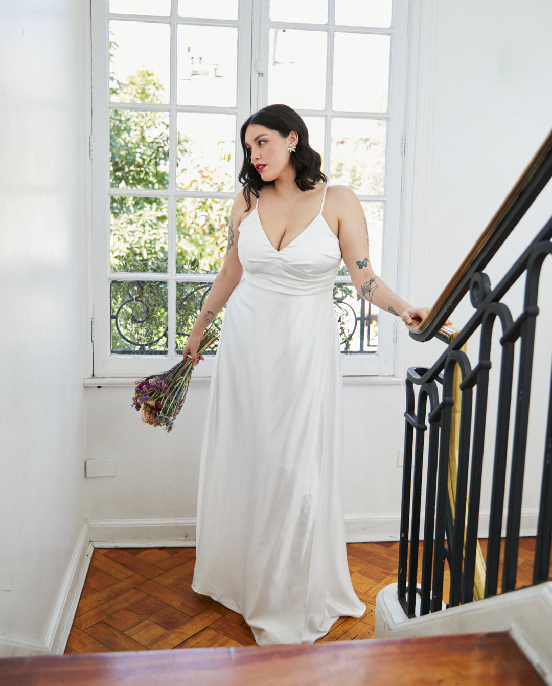 Vestido Largo de Novia Amaris Ivory