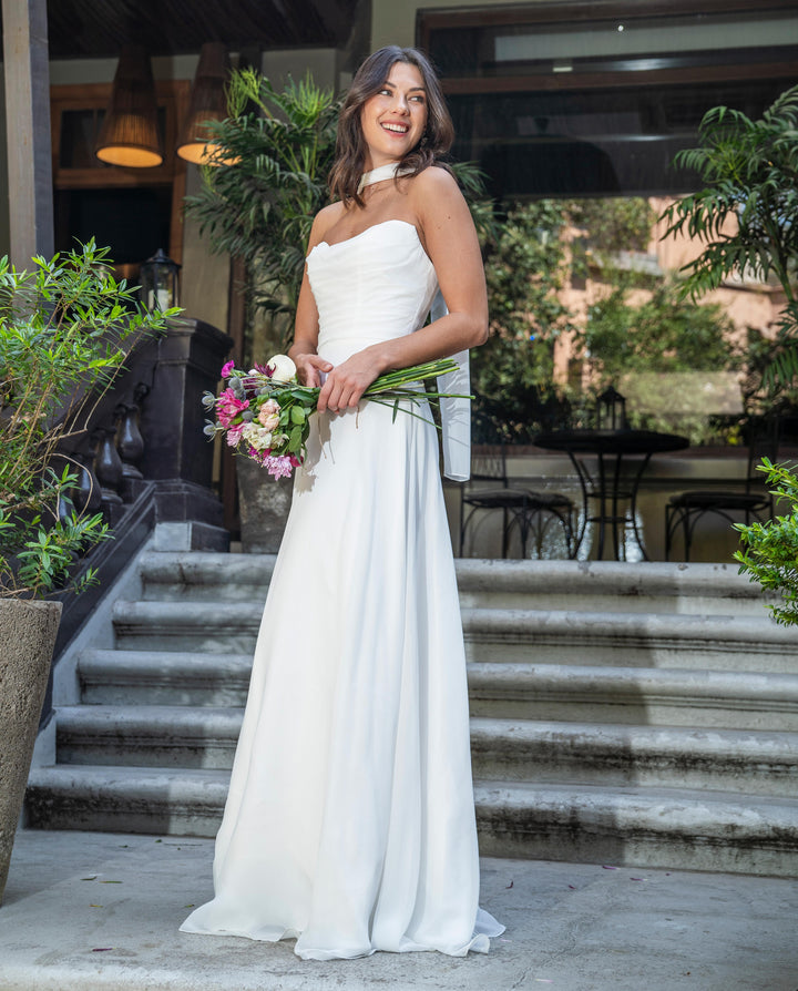 Vestido Largo de Novia Fede Ivory