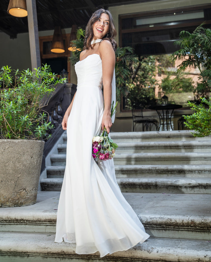 Vestido Largo de Novia Fede Ivory