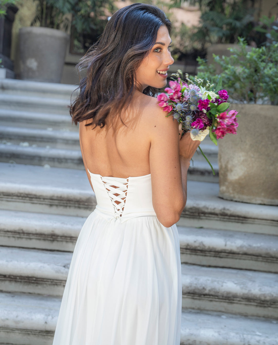 Vestido Largo de Novia Duna Ivory