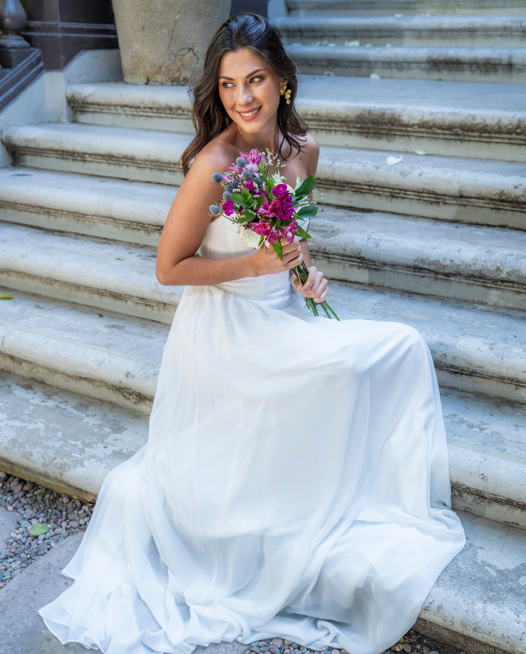 Vestido Largo de Novia Duna Ivory
