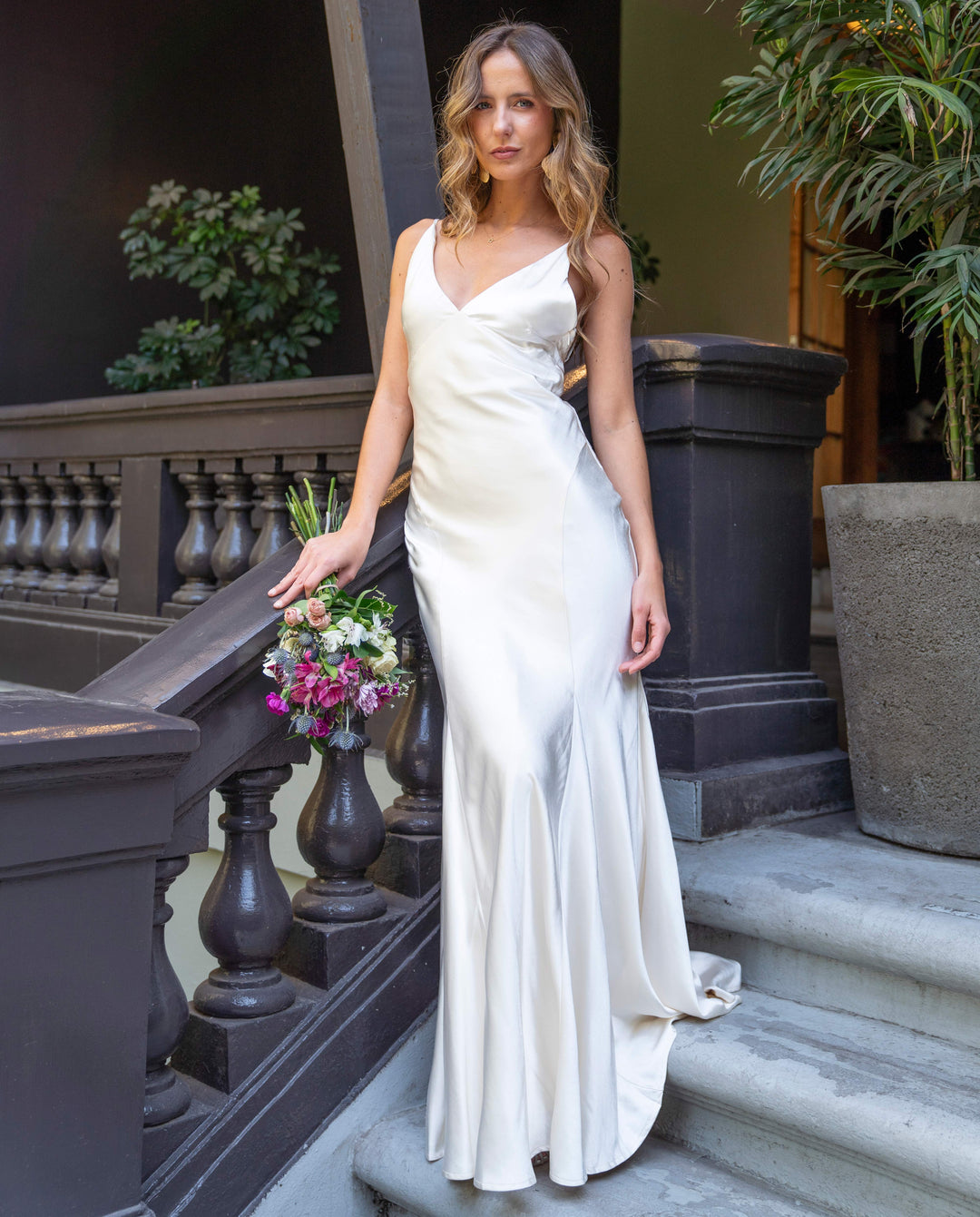 Vestido Largo de Novia Elietta Crema