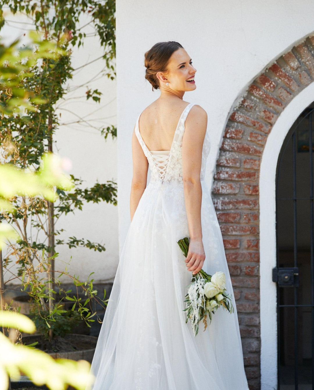 Vestido Largo de Novia Eloise Tul Ivory