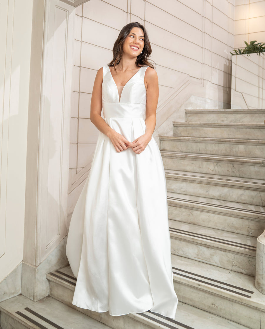 Vestido Largo de Novia Sol Ivory