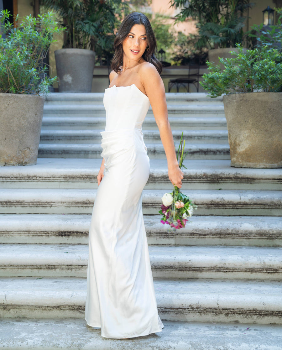 Vestido Largo de Novia Valesca Ivory