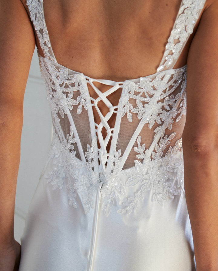 Vestido Largo de Novia Vigo Blanco