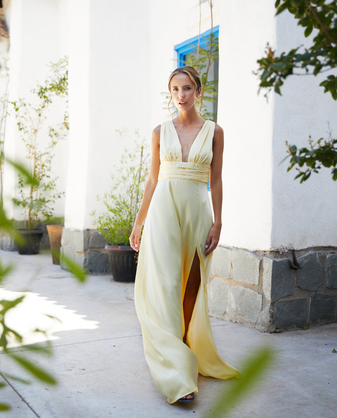 Vestido Largo de Fiesta Isabel Amarillo