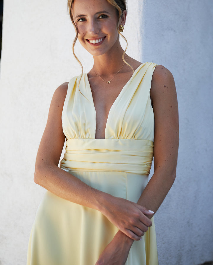 Vestido Largo de Fiesta Isabel Amarillo