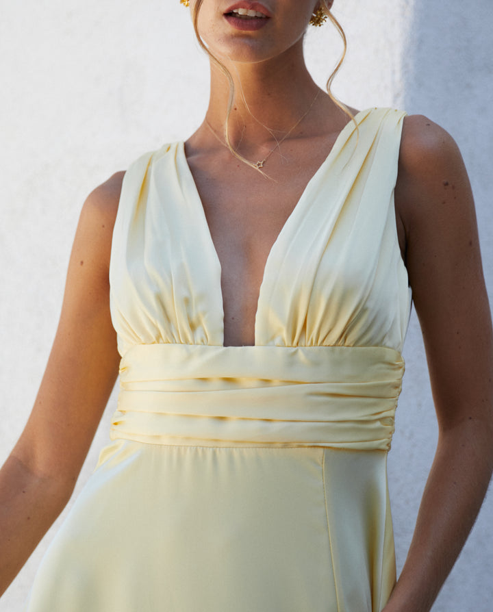 Vestido Largo de Fiesta Isabel Amarillo