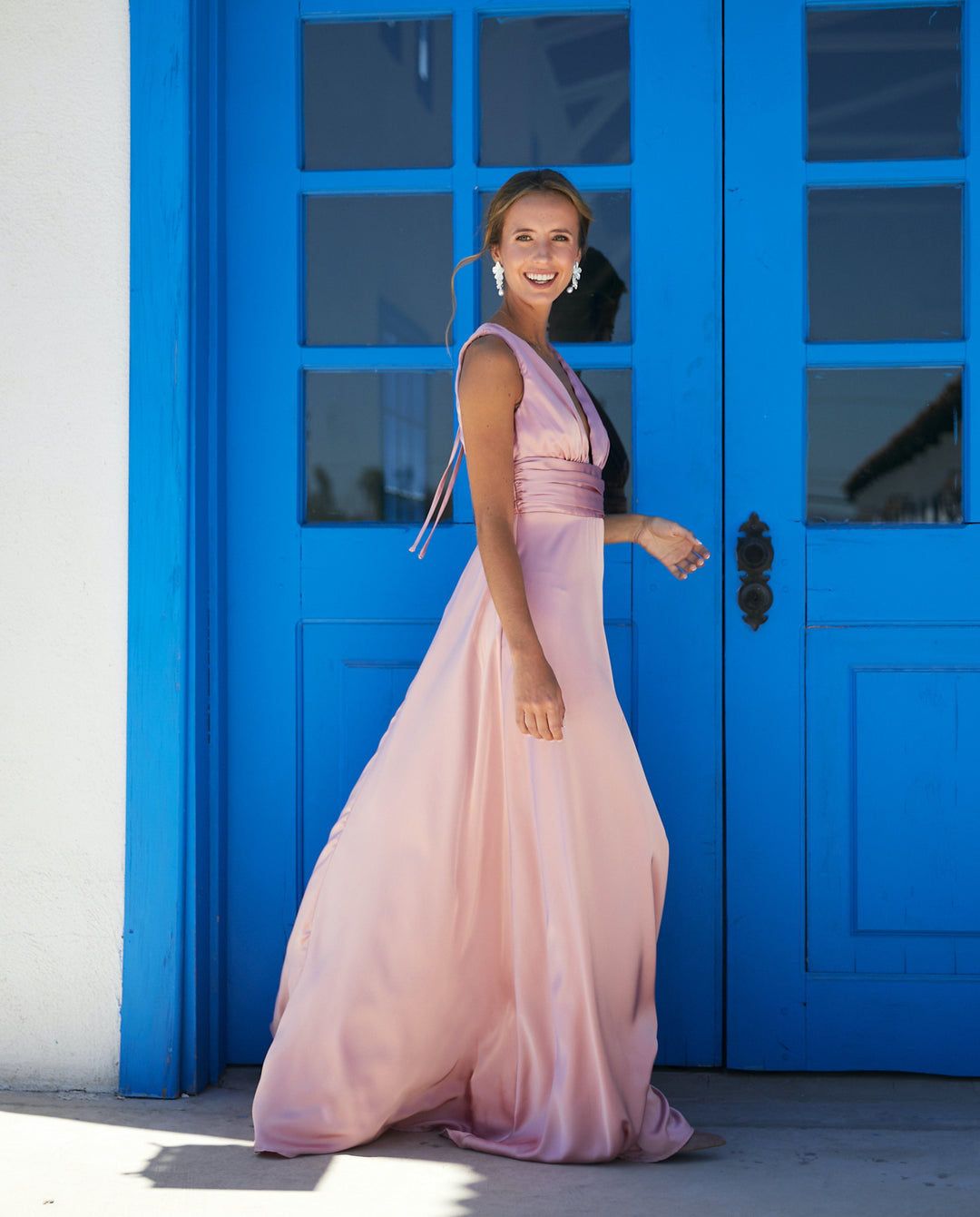 Vestido Largo de Fiesta Isabel Rosado