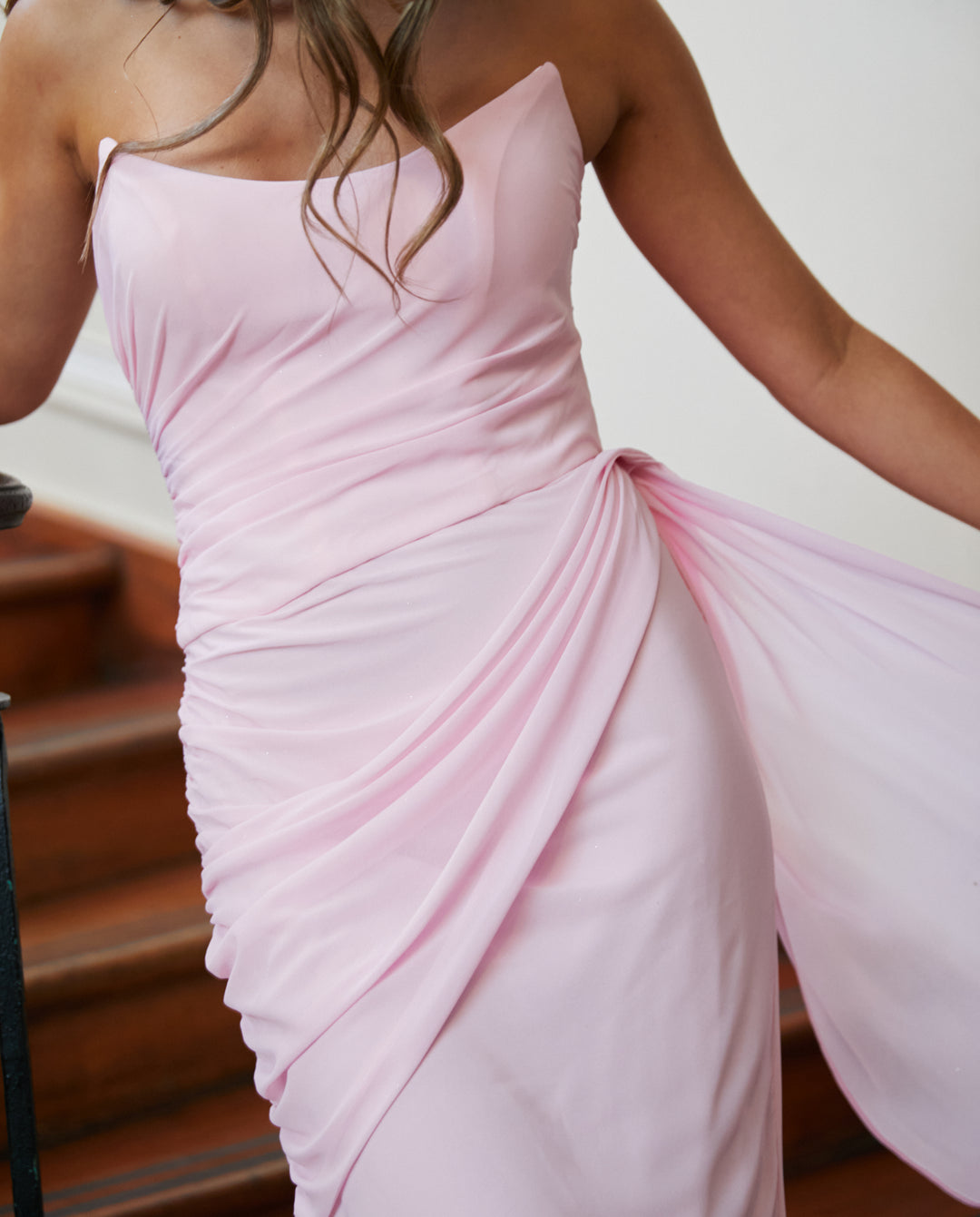 Vestido Largo de Fiesta Juliette Rosado