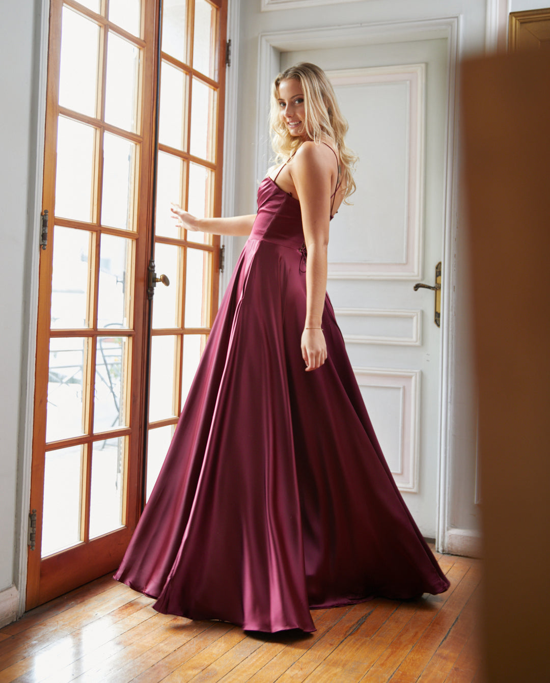 Vestido Largo de Fiesta Silvana Burdeo