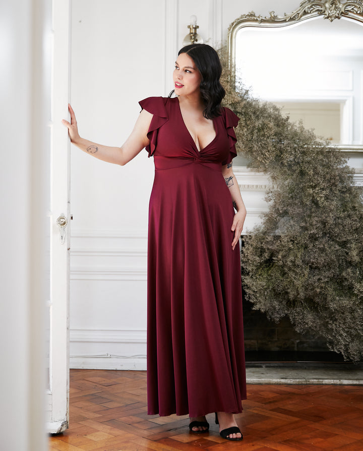 Vestido Largo de Fiesta Vane Burdeo