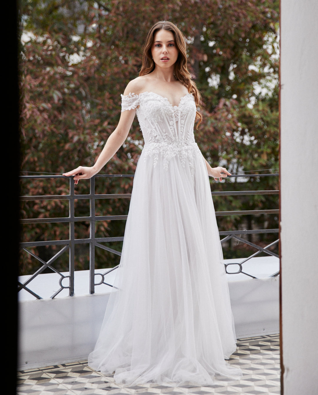 Vestido Largo de Novia Avelina Blanco
