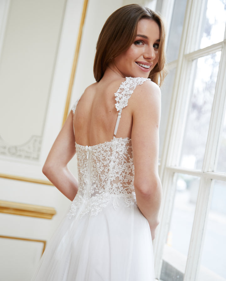 Vestido Largo de Novia Beatrice Blanco