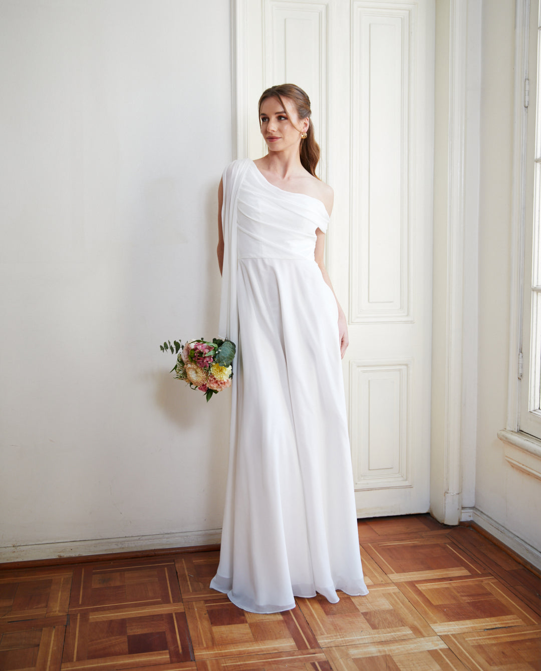 Vestido Largo de Novia Celine Blanco