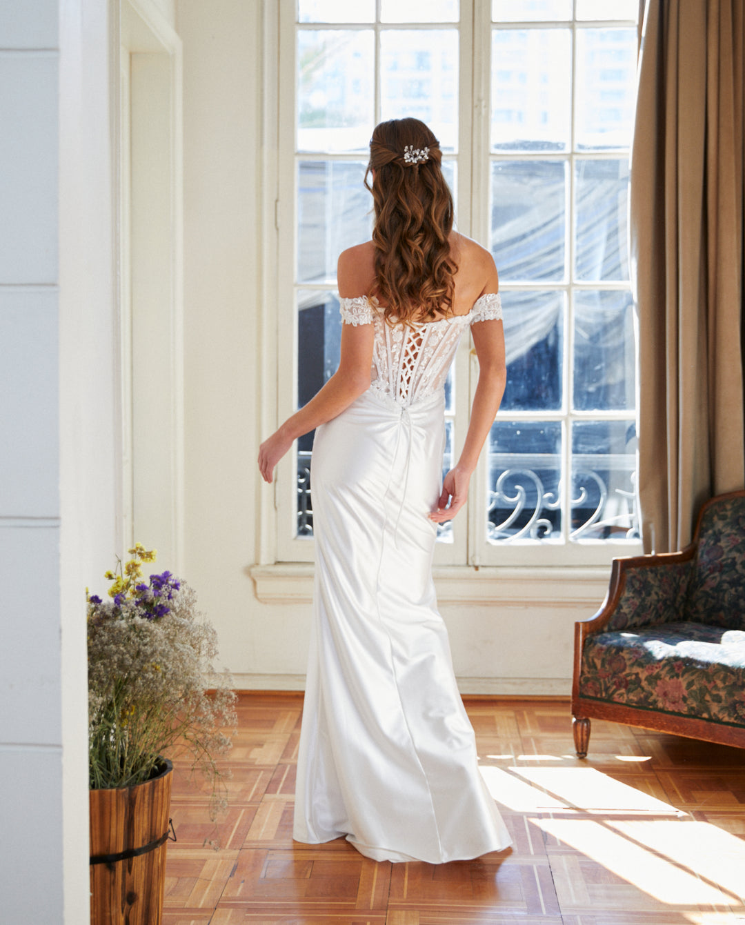 Vestido Largo de Novia Emi Blanco