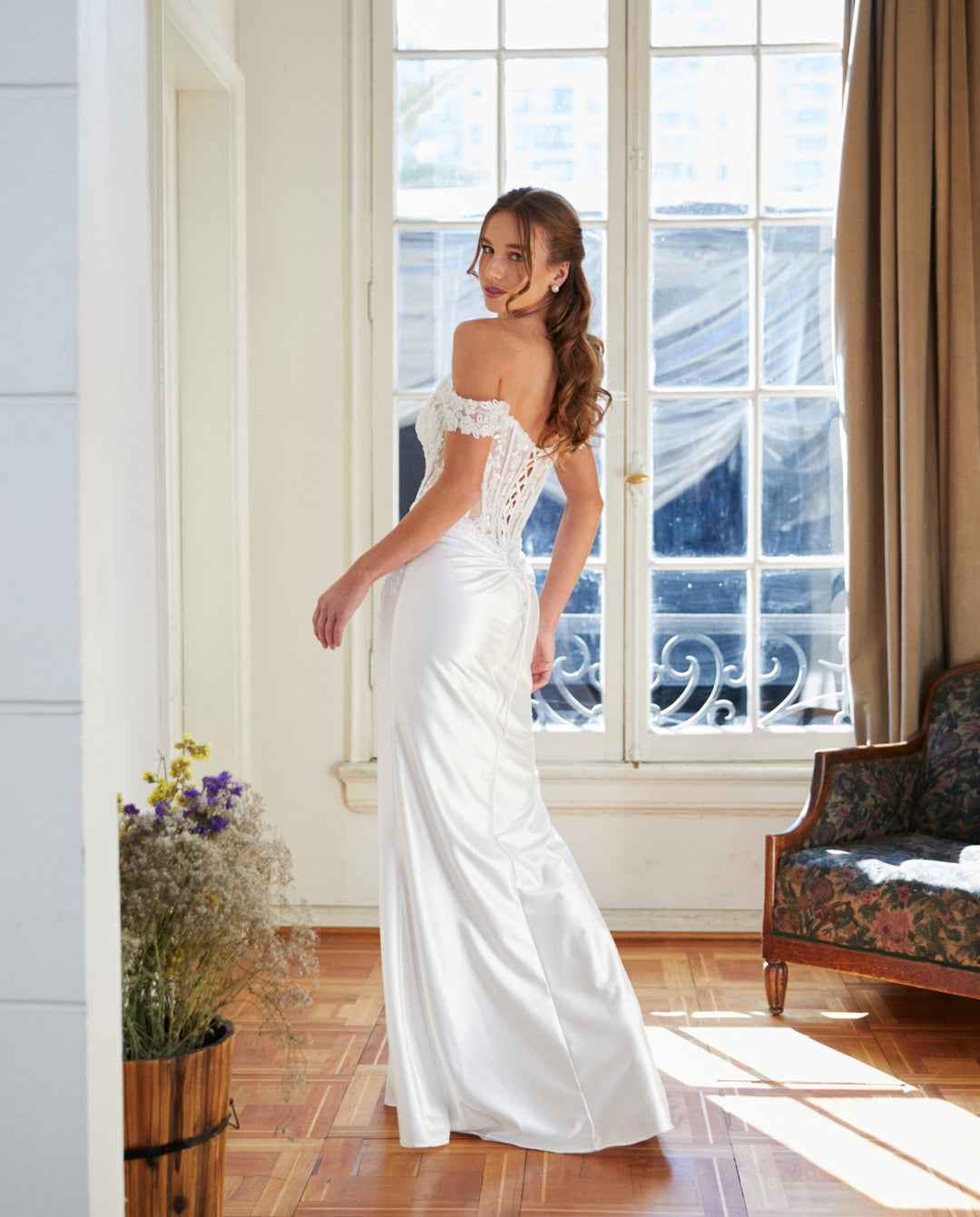 Vestido Largo de Novia Emi Blanco