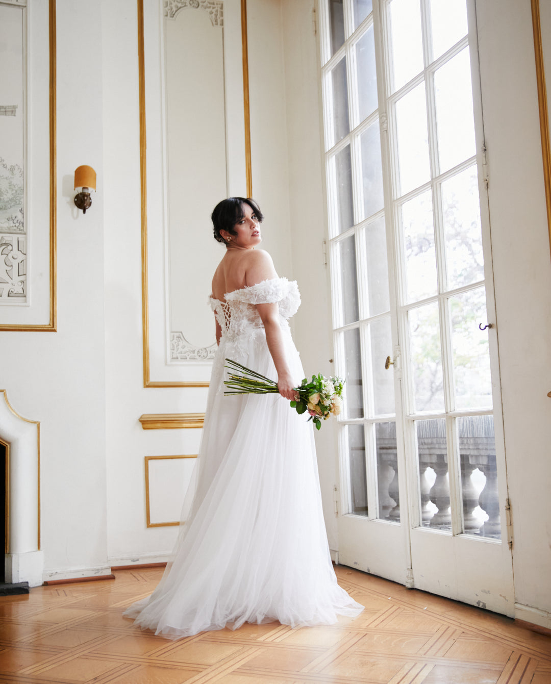 Vestido Largo de Novia Etna Blanco