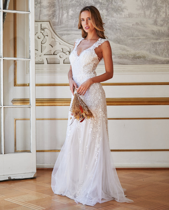 Vestido Largo de Novia Julia Blanco