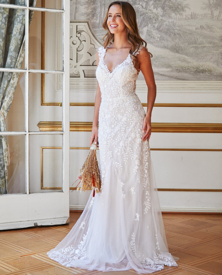 Vestido Largo de Novia Julia Blanco