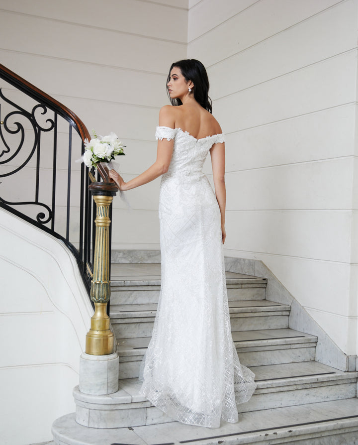 Vestido Largo de Novia Letizia Ivory