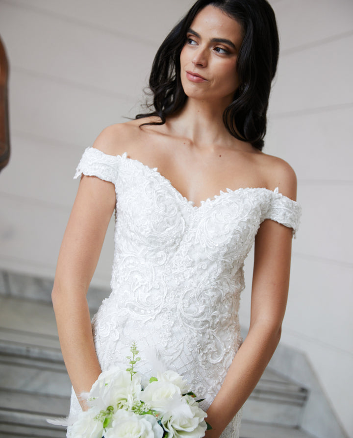 Vestido Largo de Novia Letizia Ivory