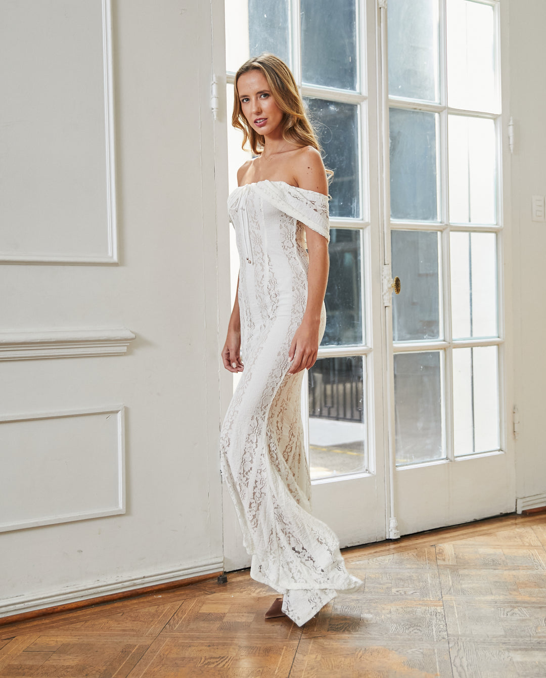 Vestido Largo de Novia Liliana Crema