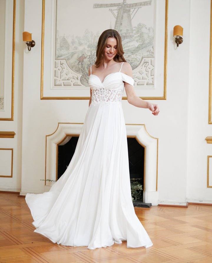 Vestido Largo de Novia Lucca Blanco