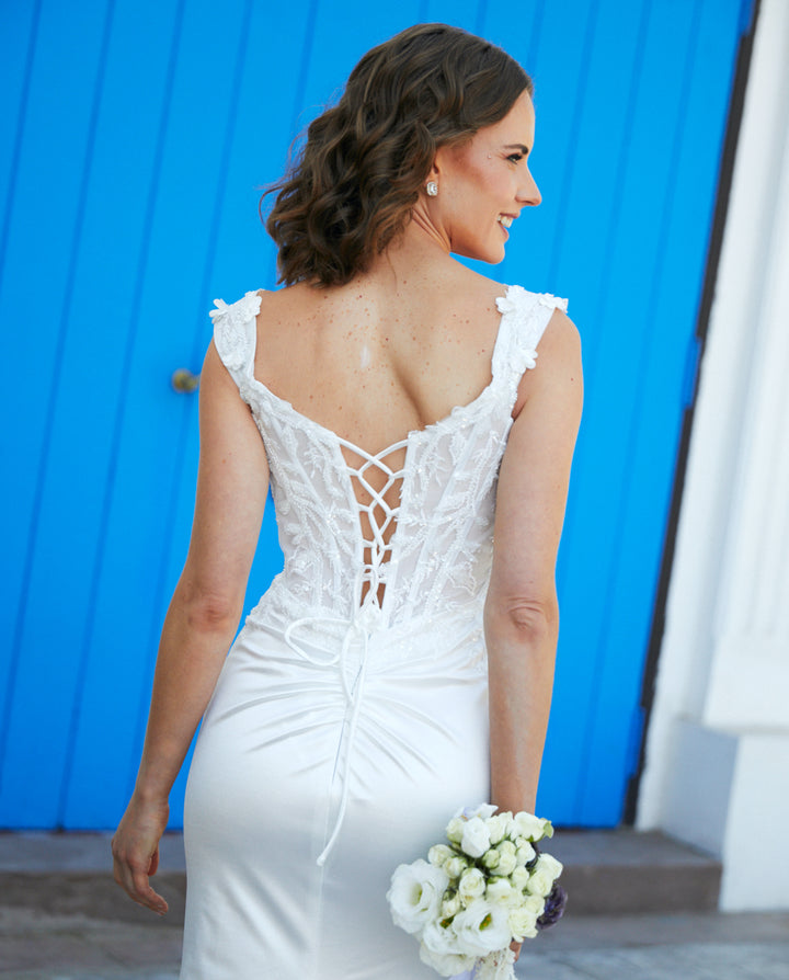 Vestido Largo de Novia Mai Blanco