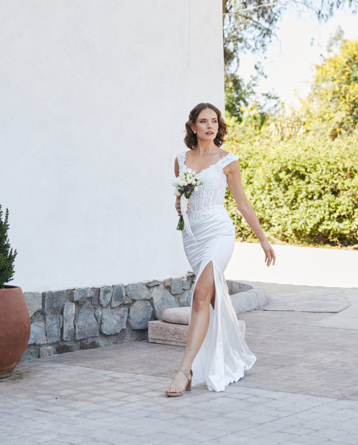 Vestido Largo de Novia Mai Blanco