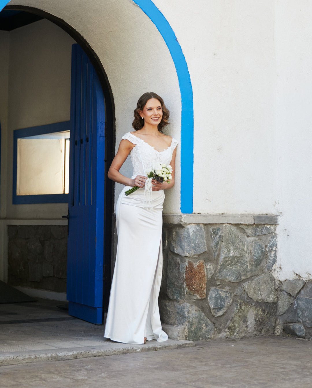 Vestido Largo de Novia Mai Blanco