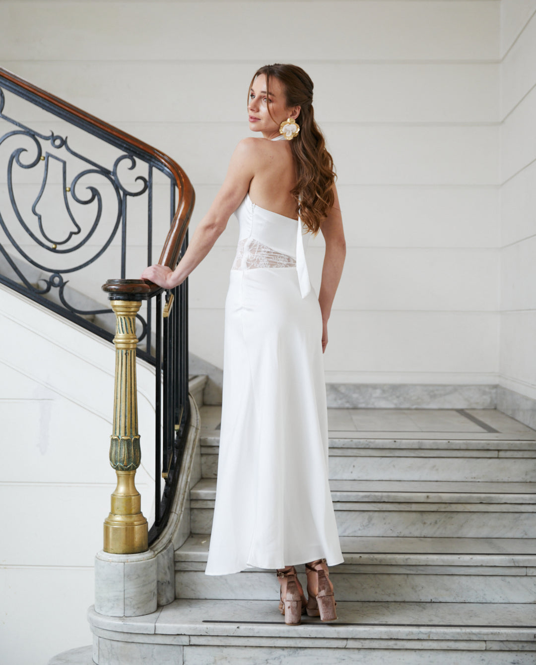 Vestido Largo de Novia Matilde Blanco