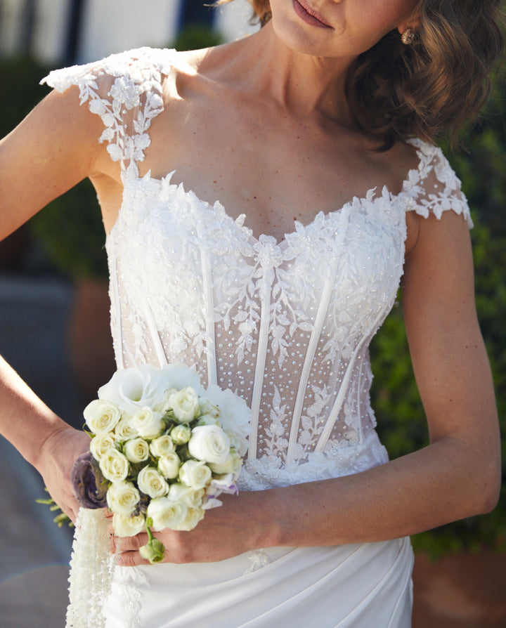Vestido Largo de Novia Mika Blanco