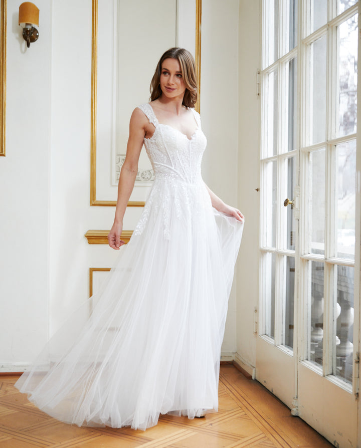 Vestido Largo de Novia Parma Blanco