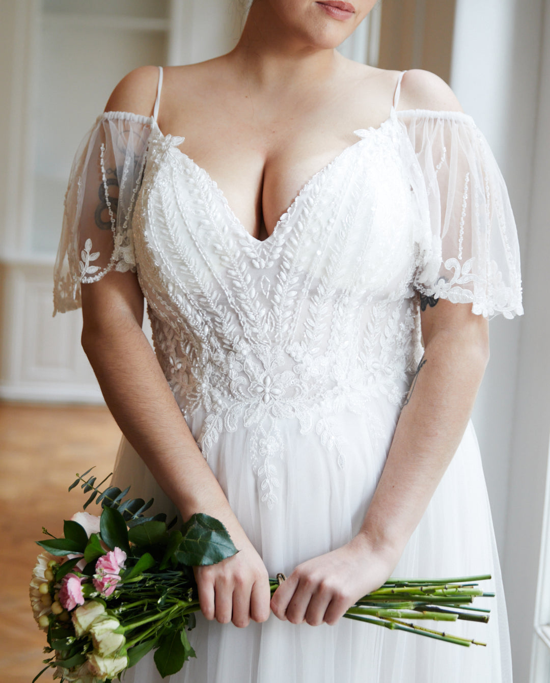Vestido Largo de Novia Rebecca Blanco